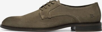 Bianco Lace-Up Shoes in Green: front