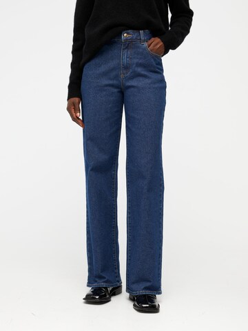 OBJECT Wide leg Jeans 'Marina' in Blauw: voorkant