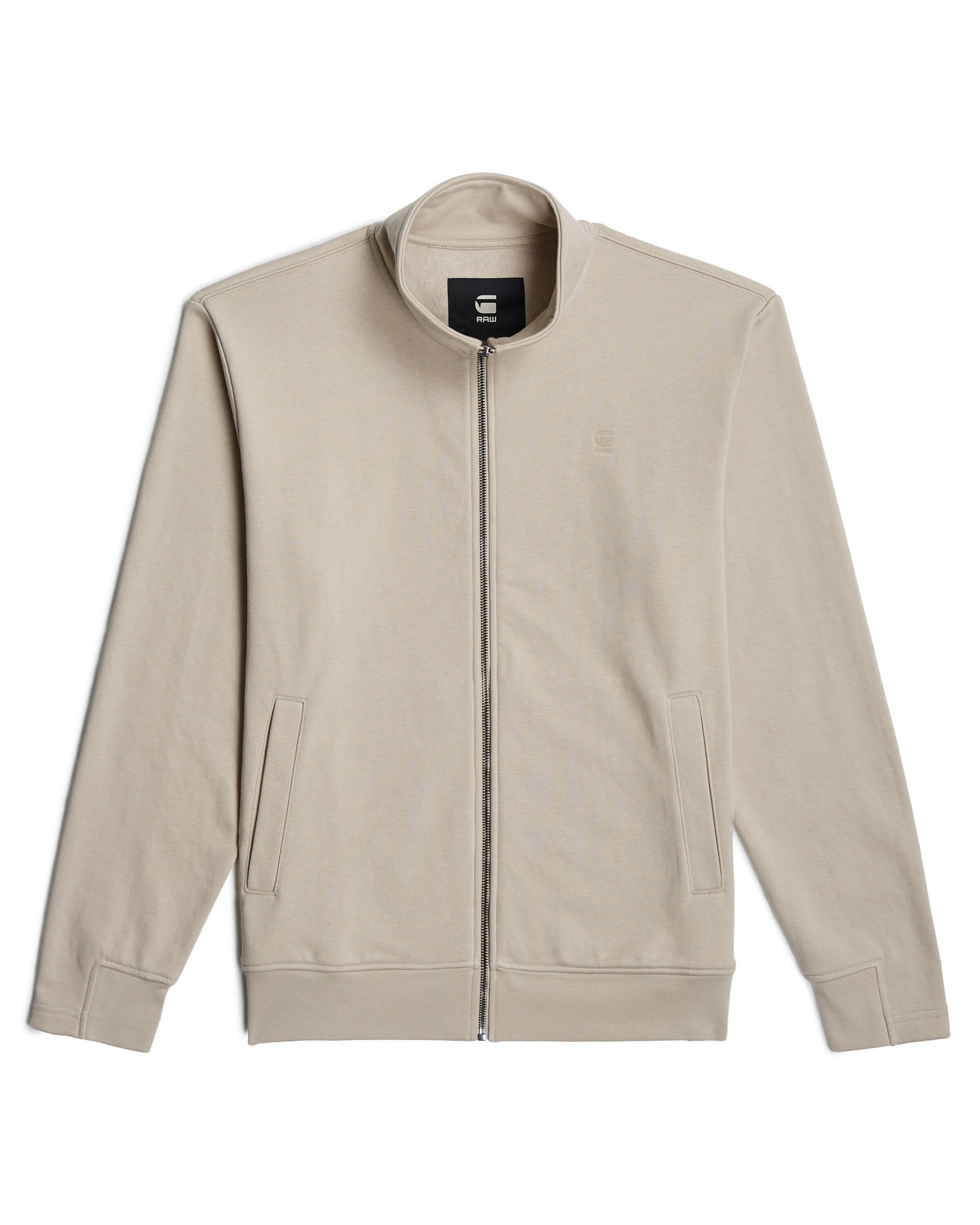 G-STAR Sweat jacket 'Nifous' in Beige: front