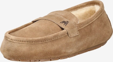 Pantoufle SHEPHERD en marron : devant