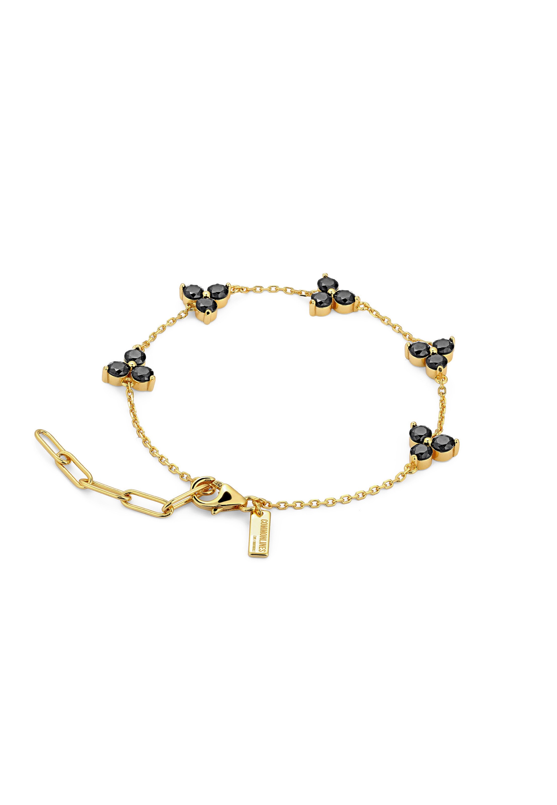 Commen Lines Bracelet in Gold: front