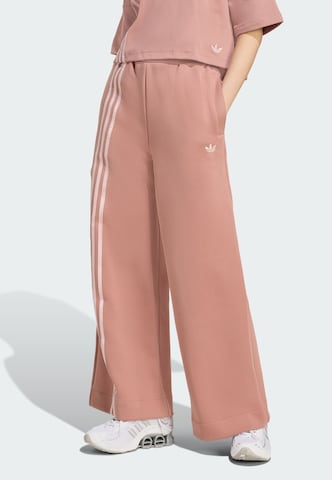 Wide leg Pantaloni sportivi di ADIDAS ORIGINALS in rosa: frontale