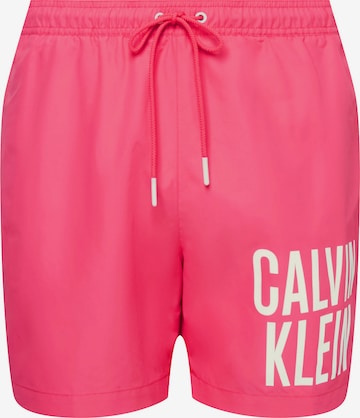 Shorts de bain 'Intense Power' Calvin Klein Swimwear en rose : devant