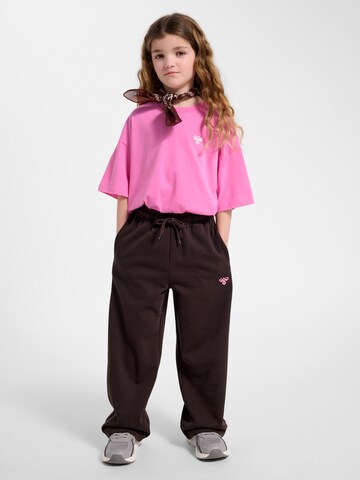 Hummel Wide leg Trousers 'Jump' in Brown