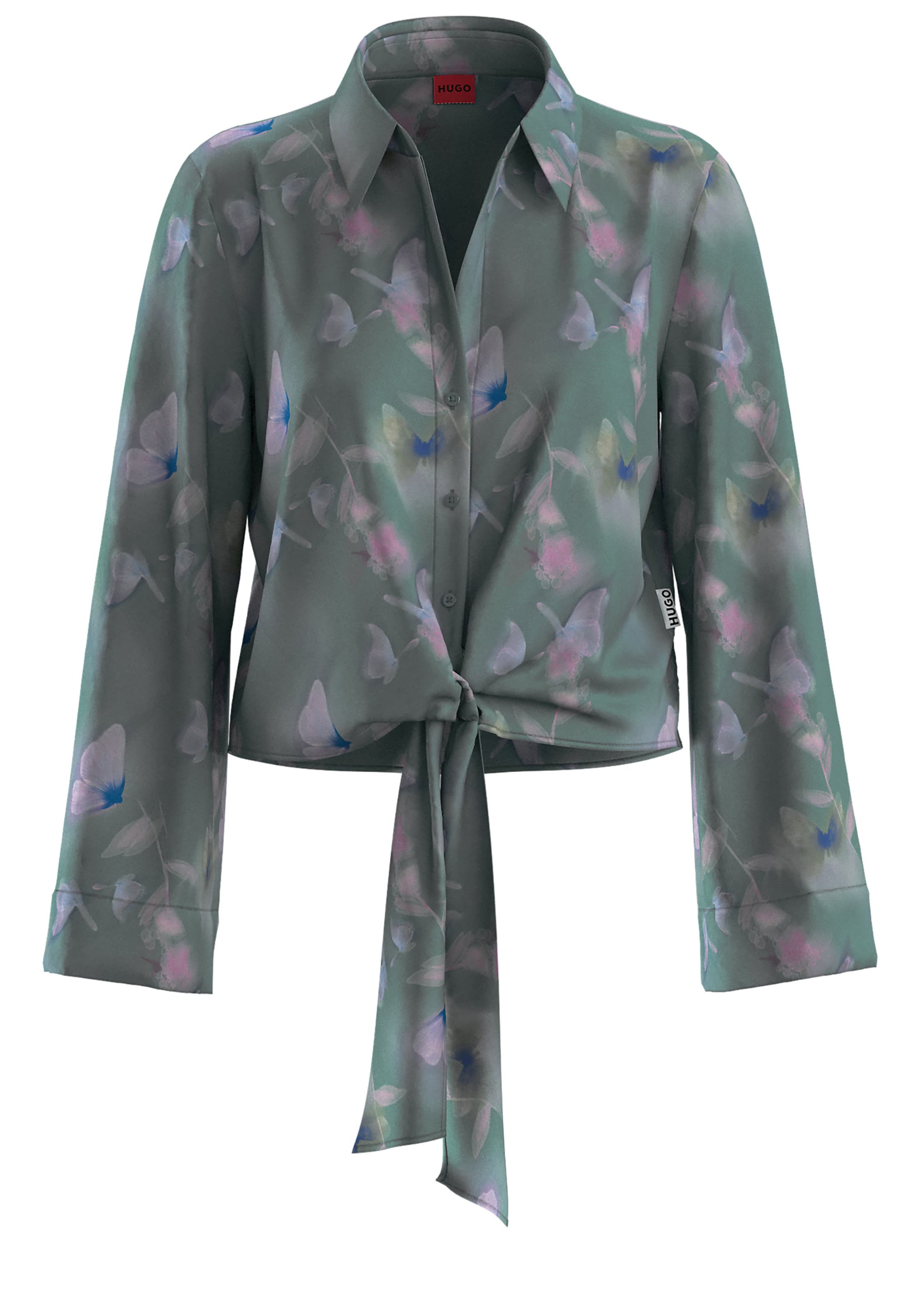 HUGO Bluse 'Errika' in Grün: Vorderseite