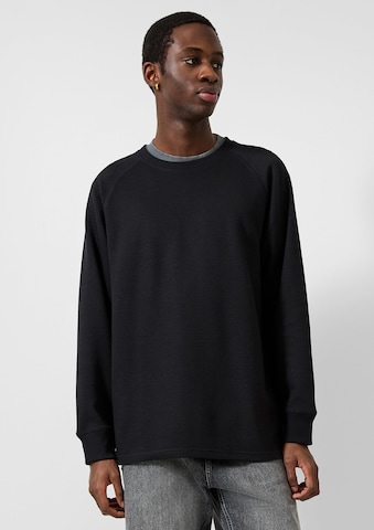 T-Shirt QS en noir : devant
