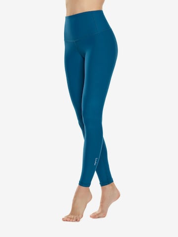 mėlyna Winshape Siauras Sportinės kelnės 'HWL117C': priekis