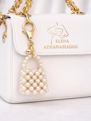 Elena Athanasiadou Schlüsselanhänger in Weiß: Vorderseite