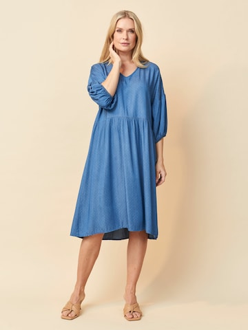Pont Neuf Dress 'Amarie' in Blue: front