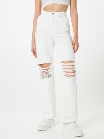 Dr. Denim Wide leg Jeans 'Echo' in White: front