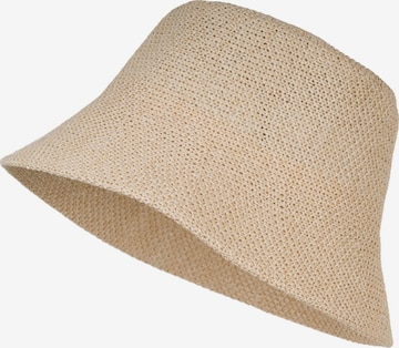 styleBREAKER Hut 'Fischerhut aus Papierstroh - Knautschhut' in Beige: Vorderseite