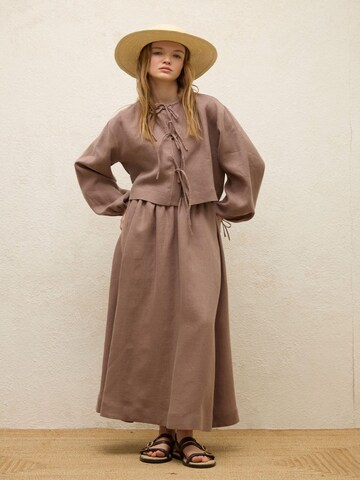 MANUKA Blouse in Roze: voorkant