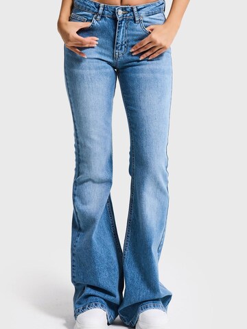 IT'S BASIC Flared Jeans 'FLARE MID RISE JEANS' in Blue