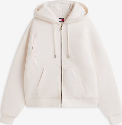 Tommy Jeans Collegetakki värissä luonnonvalkoinen, Tuotenäkymä