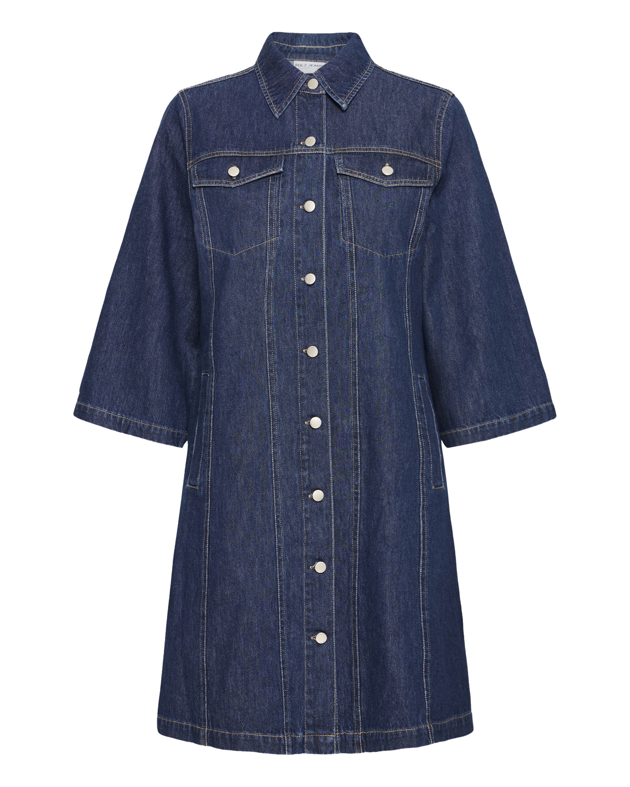 Pulz Dress in Blue: front