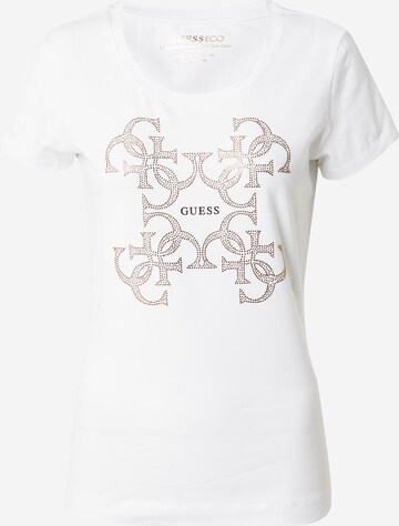 GUESS - Camisa em branco: frente