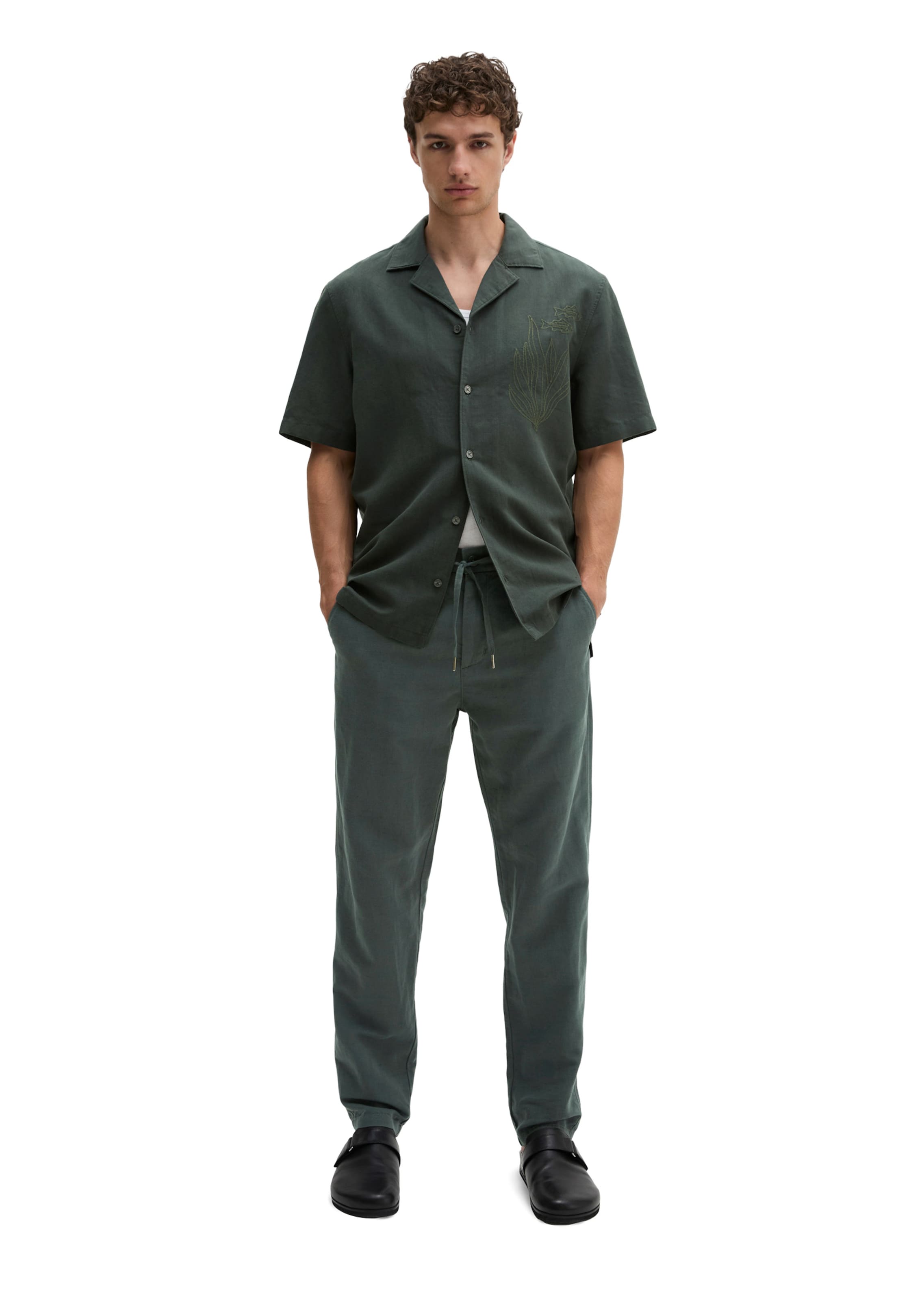 Marc O'Polo Comfort fit Button Up Shirt in Grey