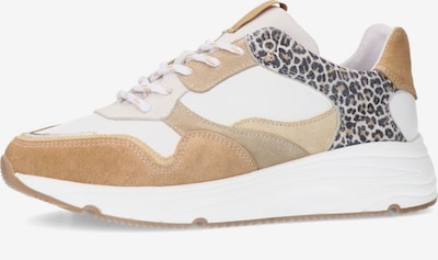 MANFIELD Sneaker in beige / camel / schwarz / weiß, Produktansicht