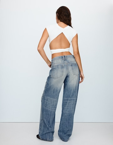 Bershka Baggy Jeans in Blau
