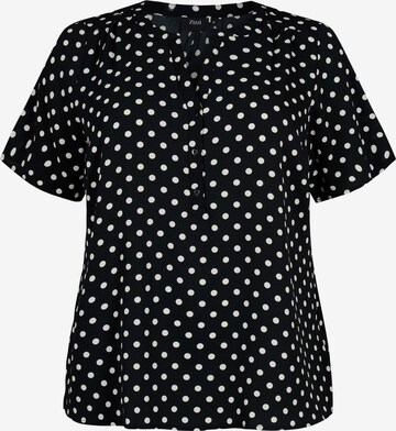 Zizzi Blouse 'CAANNI' in Zwart: voorkant