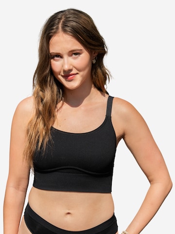 Bustier Soutien-gorge 'FREEDA' SugarShape en noir : devant