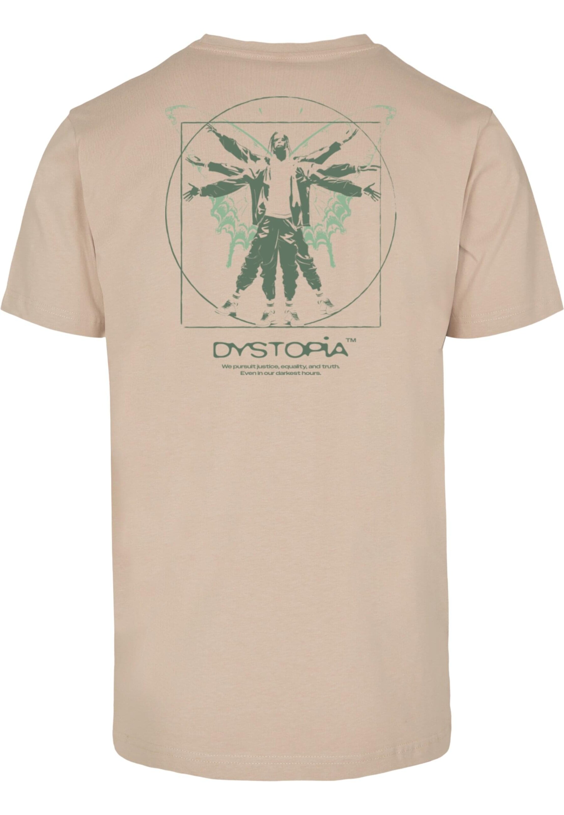 Mister Tee T-Shirt 'Dystopia' in Beige