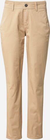 TAIFUN Normální Chino kalhoty – béžová: přední strana