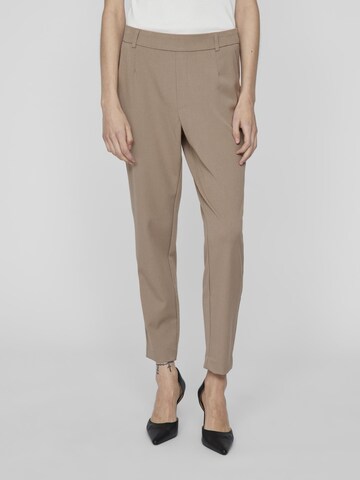 Coupe slim Pantalon à pince 'Varone' VILA en gris : devant