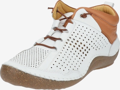 COSMOS COMFORT Chaussure de sport à lacets en marron / blanc, Vue avec produit