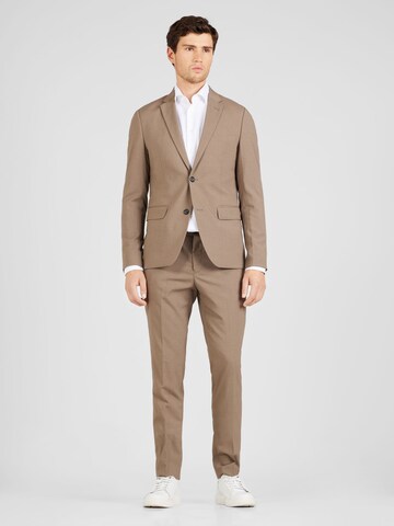 Lindbergh Regular Suit in Beige: front