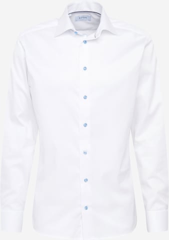 Camicia business 'Signature Twill' di ETON in bianco: frontale