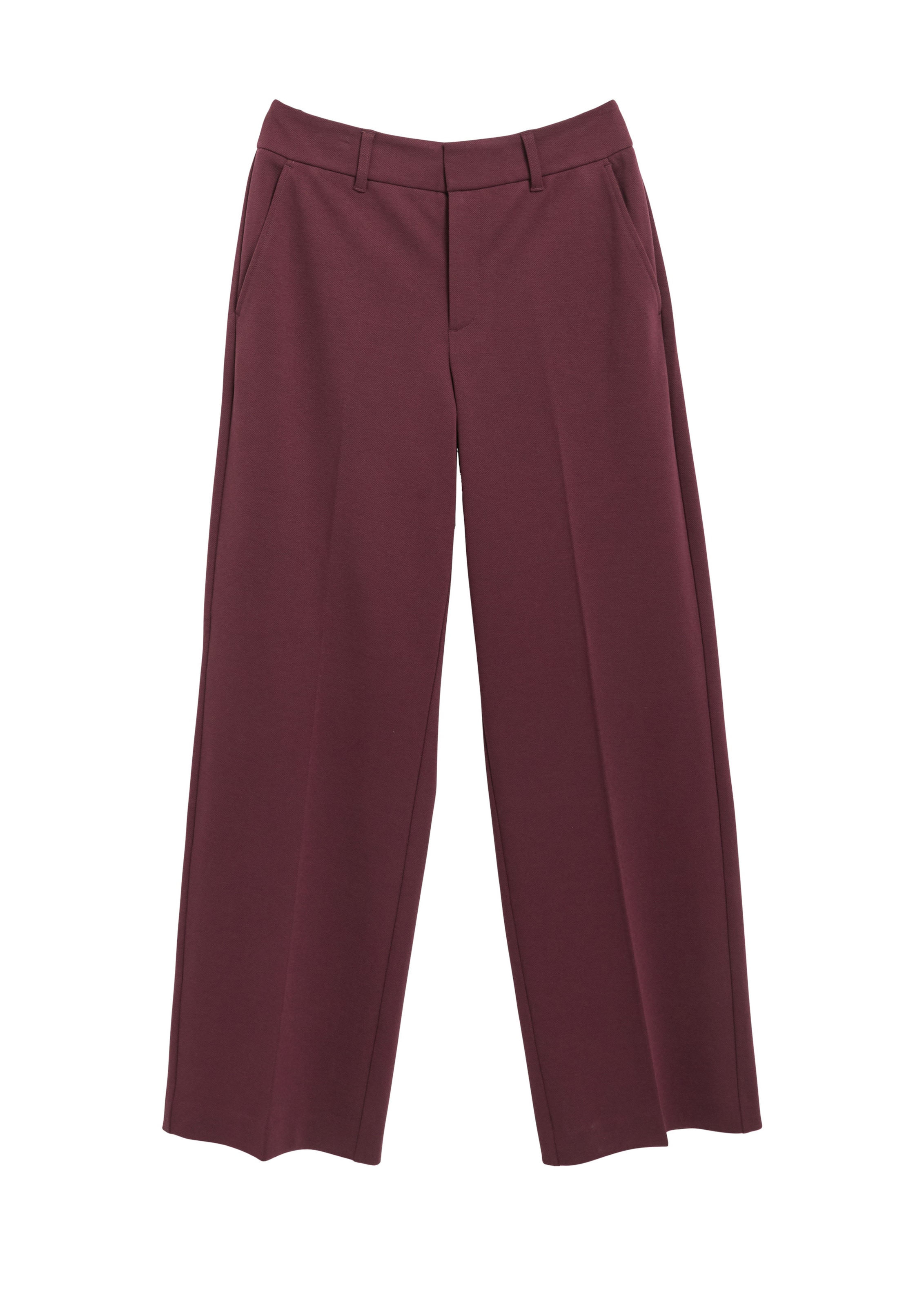 s.Oliver Trousers with creases in 34/Long in Bordeaux, Item view