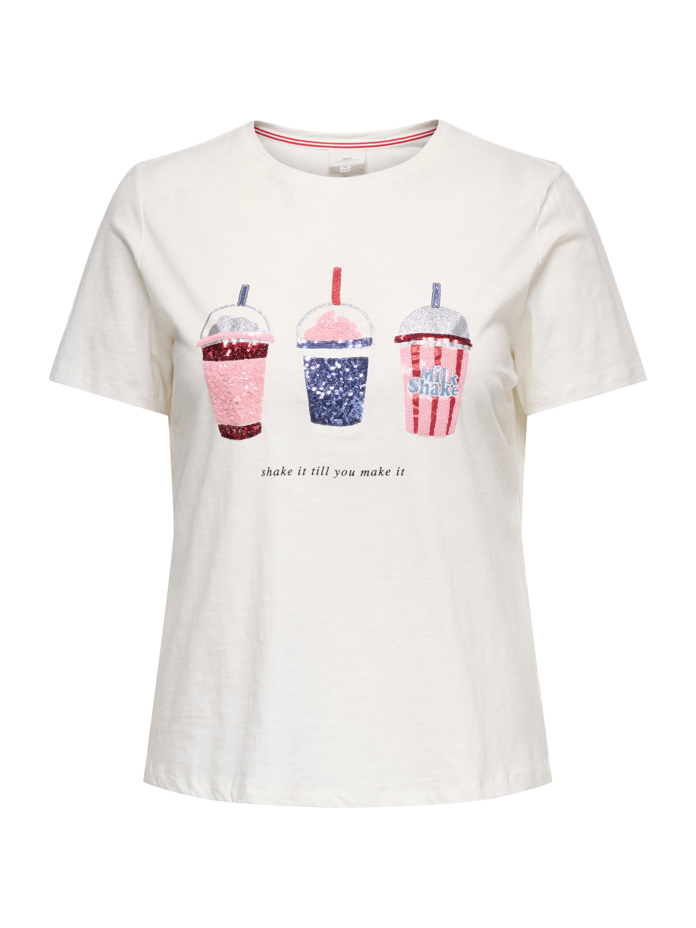 T-shirt 'CARKITA' ONLY Carmakoma en blanc : devant