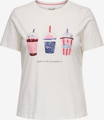 ONLY Carmakoma Majica 'CARKITA' | bela barva: sprednja stran