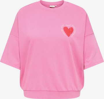 ONLY CarmakomaSweater majica 'CARLucilla' - roza boja: prednji dio