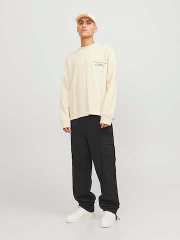 JACK & JONES Loosefit Cargobukser 'Karl Harlow' i sort