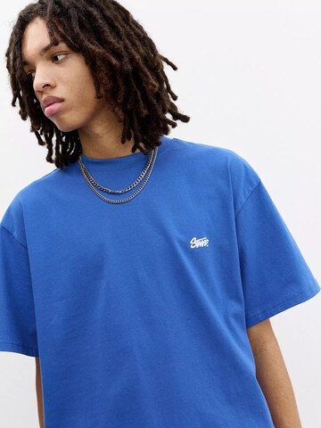 Fit confort T-Shirt 'STWD' Pull&Bear en bleu