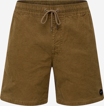 RVCA Pants in Brown: front