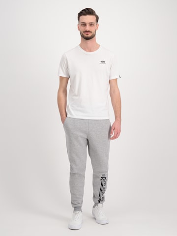 ALPHA INDUSTRIES Tapered Trousers in Grey