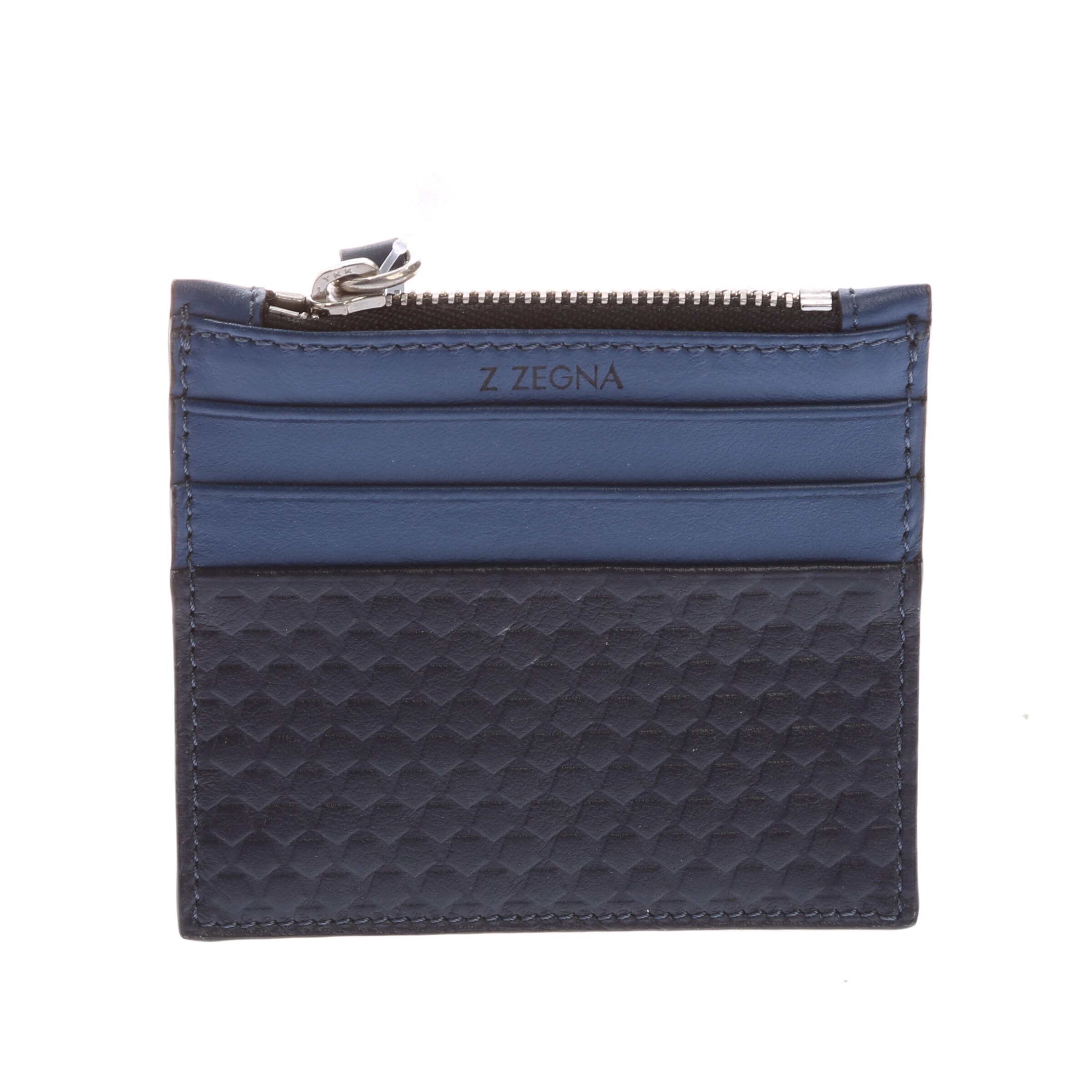 Zegna Small Leather Goods in One size in Blue: front