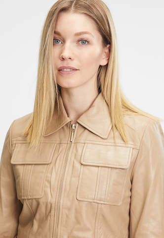 PRINCESS GOES HOLLYWOOD Lederjacke in Beige