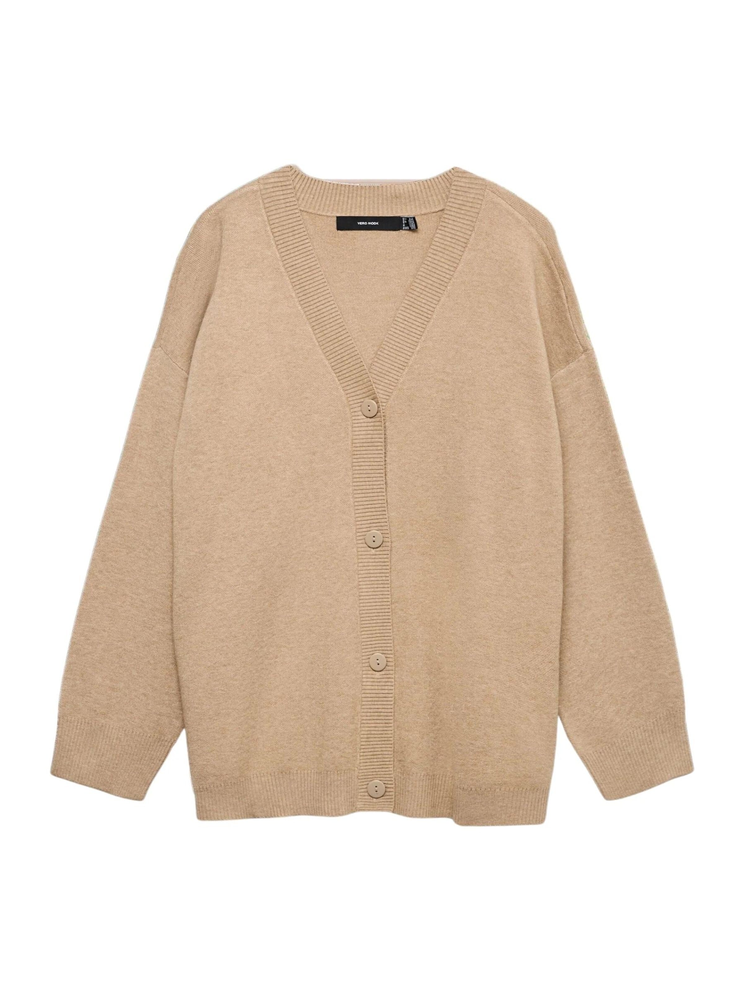 Vero Moda Curve Cardigan oversize en XL en beige, Vue avec produit