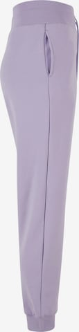 Urban Classics Tapered Trousers in Purple