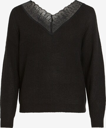 VILA Sweater 'Glacy' in Black: front