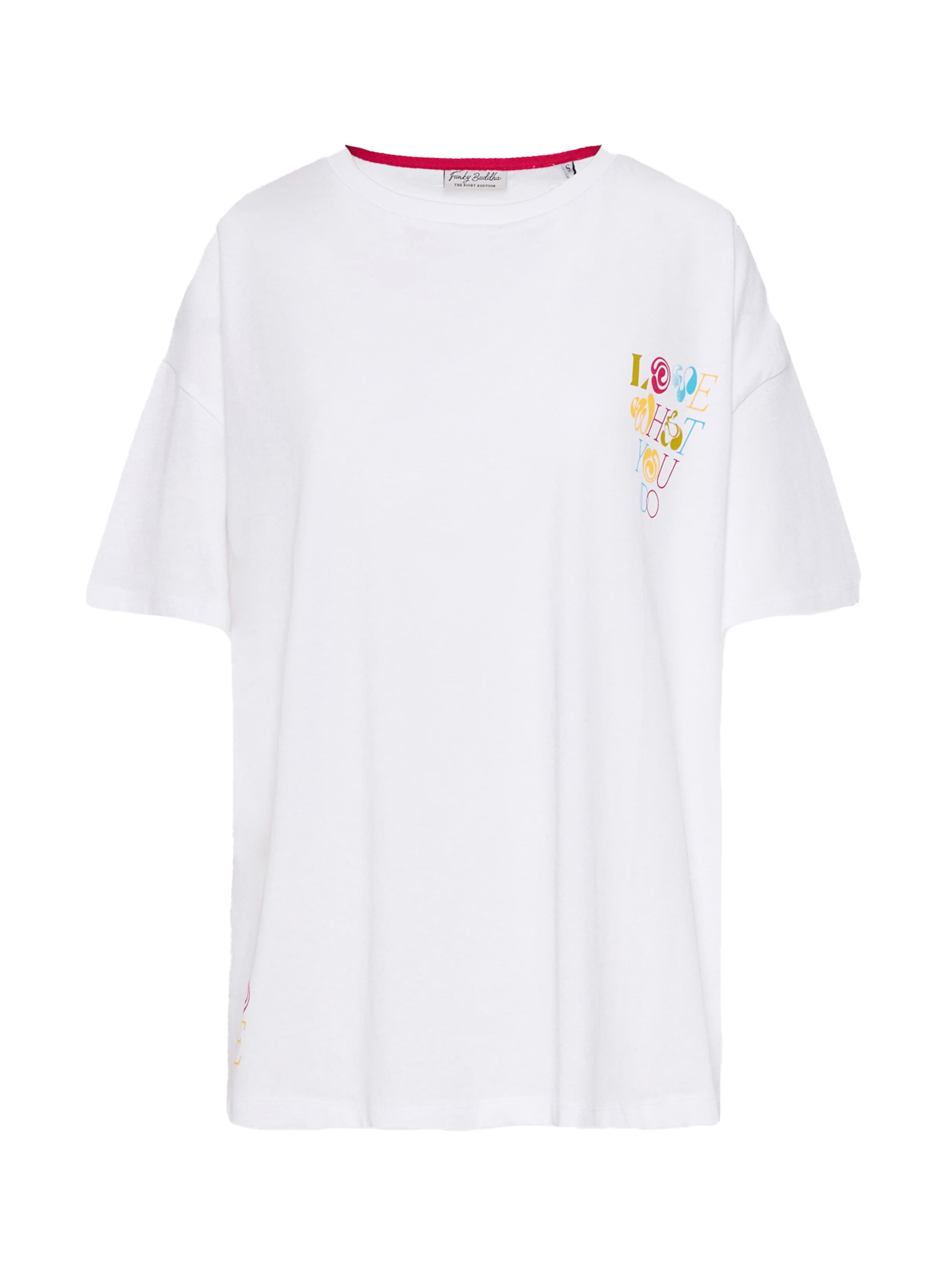 T-shirt Funky Buddha en blanc : devant