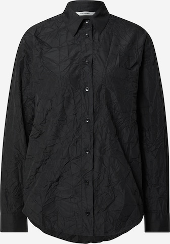 Chemisier Oval Square en noir : devant