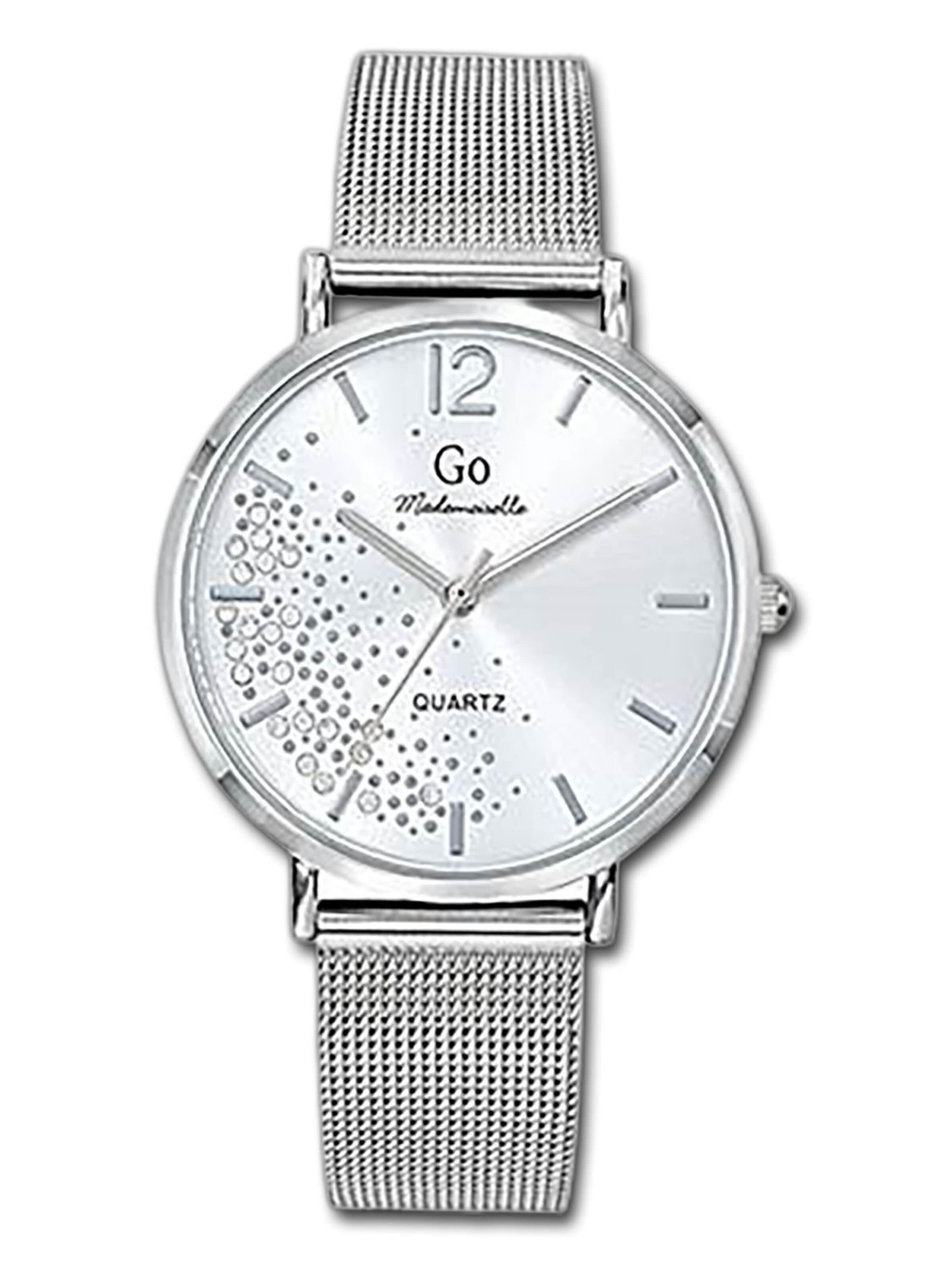 GO GirlOnly Analog Watch in Silver: front