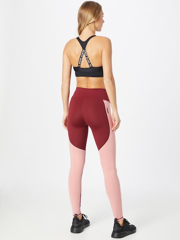 UNDER ARMOUR Skinny Sporthose 'Rush' in Rot