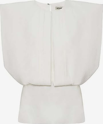 NOCTURNE Bluza | bela barva: sprednja stran
