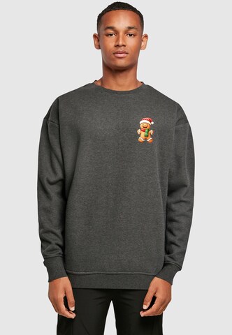 Merchcode Sweatshirt 'Christmas Ginger' in Grau: Vorderseite